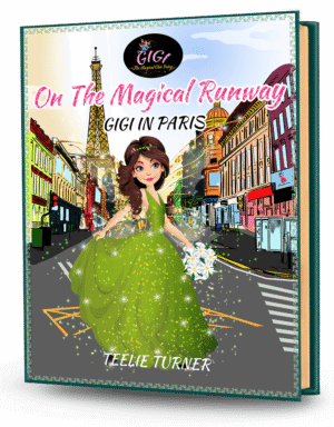 Cover of On The Magical Runway Gigi In Paris, a gigi in paris fairy ebook featuring a fashionable fairy shining on a magical Paris runway.