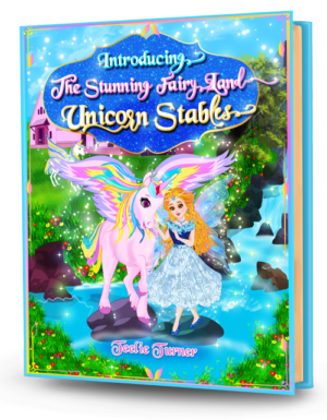 Cover of Introducing The Stunning Fairy Land Unicorn Stables, a fairyland unicorn stables adventure ebook featuring magical unicorns in sparkling fairy stables.