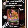 Tour-Spooktacular-3Dbook-(1) Cover of Tour Spooktacular Halloween Fairy Garden Designs - Volume 1, a halloween fairy garden design ebook featuring spooky miniature fairy gardens with pumpkins.