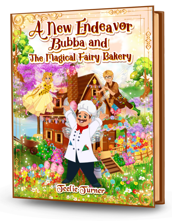 Cover of A New Endeavor Bubba and The Magical Fairy Bakery, a magical fairy bakery adventure ebook featuring a magical bakery filled with fairy treats.