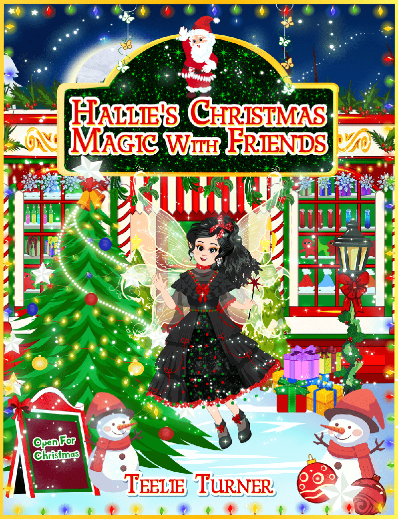 Hallie's Christmas Magic With Friends - Book Cover
