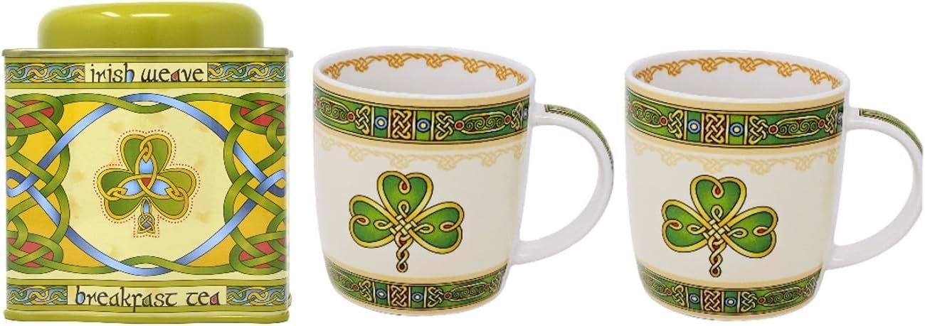 Royal Tara Irish Shamrock Celtic Set