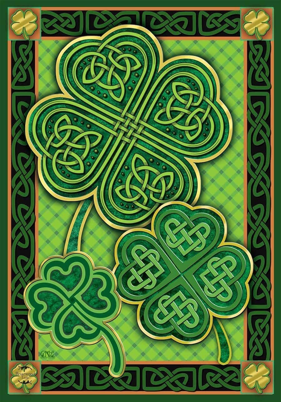 This lovely and festive Celtic Shamrock flag is flying outside of Tobie’s cottage this year. He wants to enjoy St. Patrick’s festivities in the Fairy Kingdom as he won’t be heading off to Ireland to see Devin and Maureen until later this year.