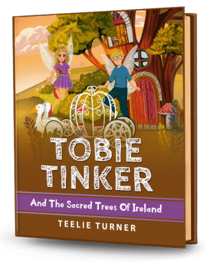 Cover of Tobie Tinker And The Sacred Trees Of Ireland, a tobie tinker sacred trees ireland adventure ebook featuring magical ancient trees and a woodland adventure.