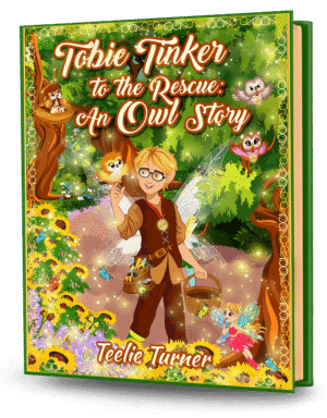 Cover of Tobie Tinker To The Rescue: An Owl Story, a tobie tinker owl rescue adventure ebook featuring a brave hero helping a magical owl.