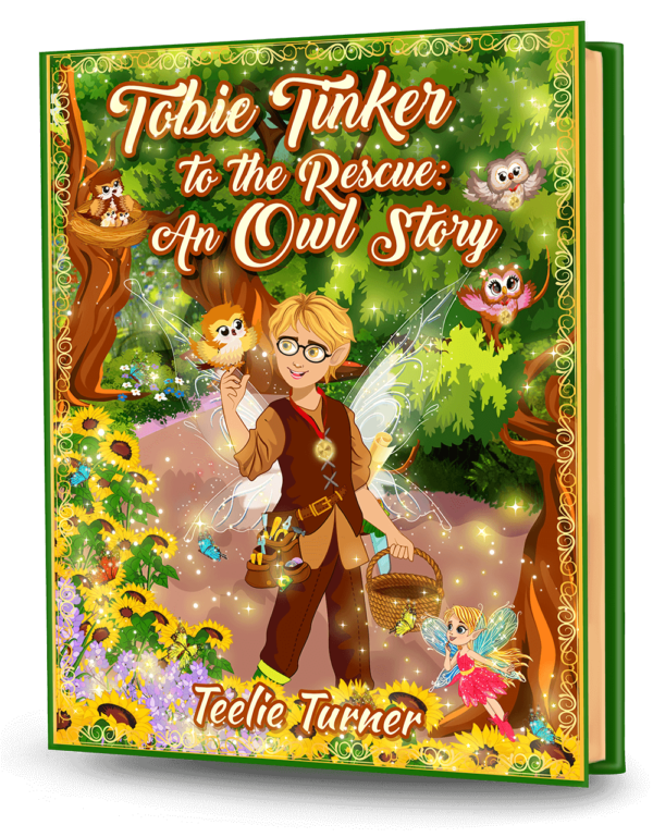 Cover of Tobie Tinker To The Rescue: An Owl Story, a tobie tinker owl rescue adventure ebook featuring a brave hero helping a magical owl.