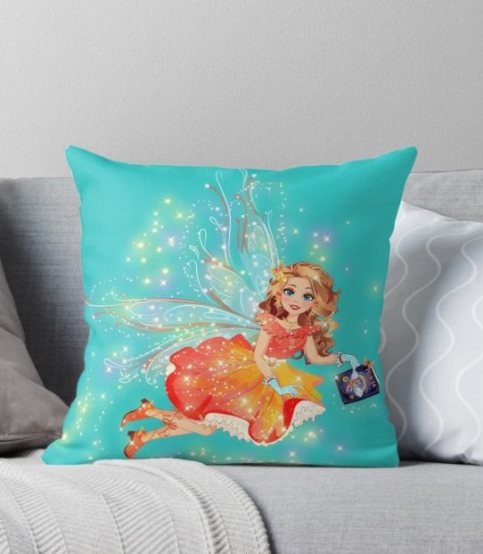 Felicia-the-Magical-Book-Club-Fairy-School-Presentation-Throw-Pillow