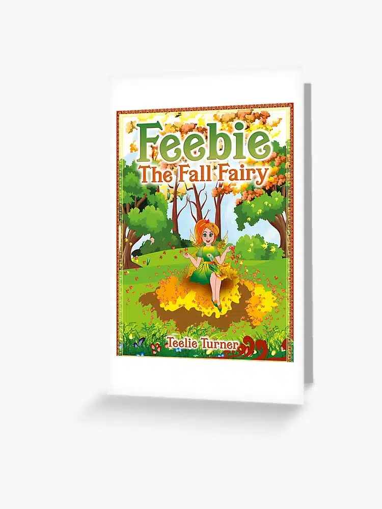 Feebie The Fall Fairy Book Cover Greeting Card