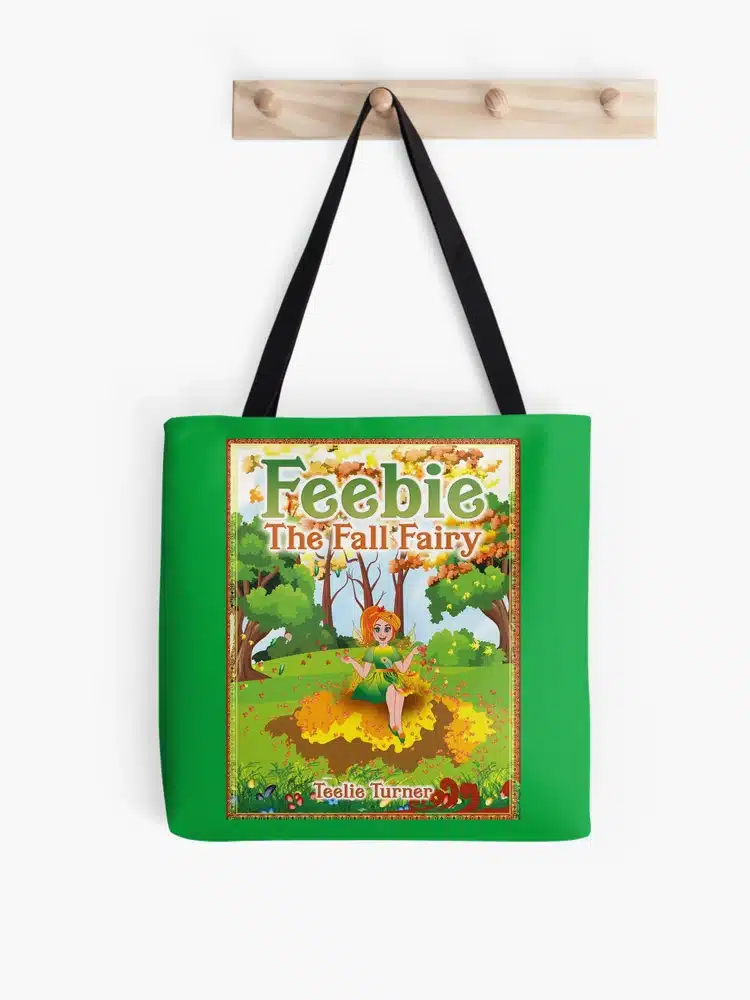 Feebie The Fall Fairy Book Cover Tote Bag