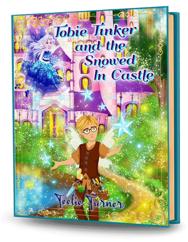 Cover of Tobie Tinker and the Snowed in Castle, a tobie tinker snowed in castle adventure ebook featuring a magical snowy castle and a brave hero.