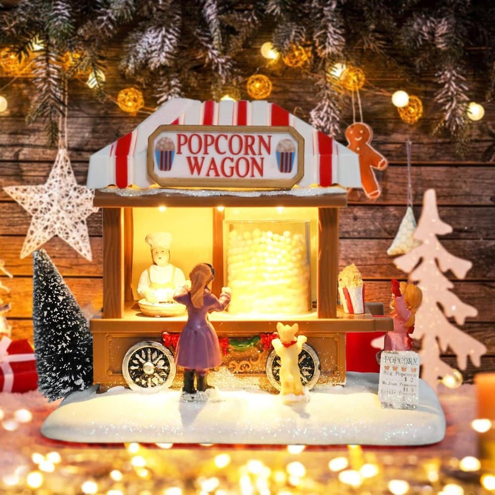 fun christmas popcorn wagona