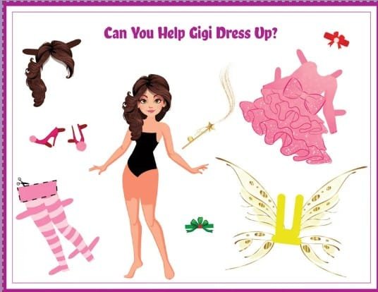Gigi the Chic Fairy’s Enchanted Valentine Paper Doll