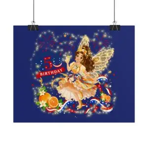 [SC] Rolled Poster – Sunny Citrusblossom™ | "Bringing Florida Sunshine to Fairyland's America 250 Celebration™"