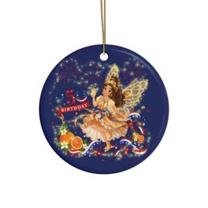 [SC] Ceramic Ornament – Sunny Citrusblossom™ | America 250 Celebration by Teelie Turner