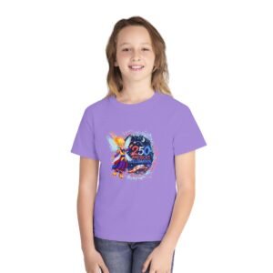 [BBS] Youth Midweight Tee – Boom Boom Star™ | America 250 Celebration by Teelie Turner  Description