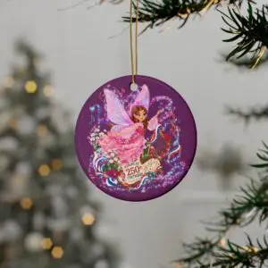 [MR] Ceramic Ornament – Melody Rosewhisper™ | America 250 Celebration by Teelie Turner