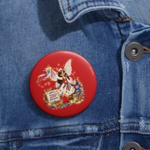 [Tessa] Custom Pin Button – Tessa the Lone Star Fairy™ | America 250 Celebration by Teelie Turner