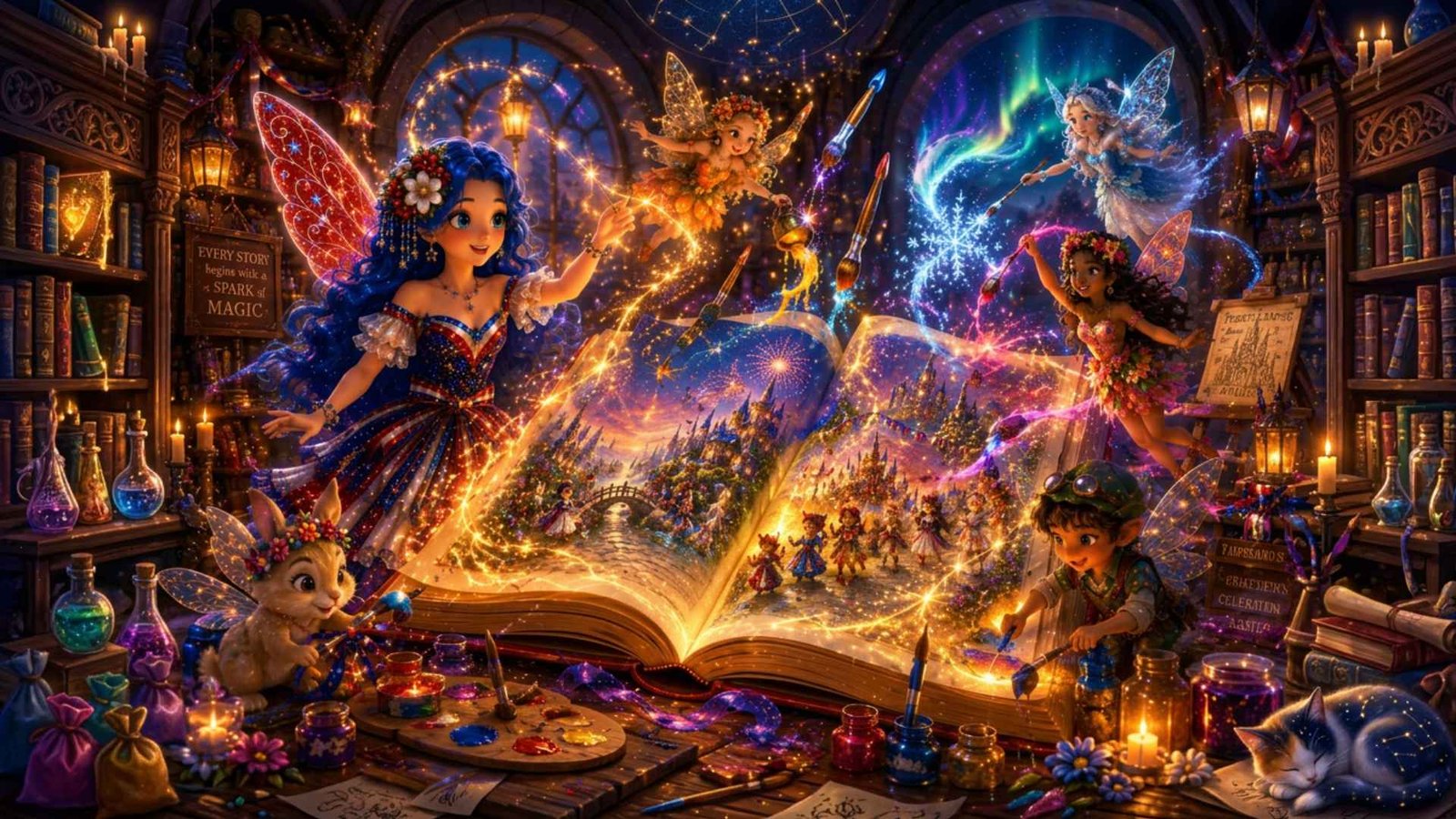The enchanted artist's studio.