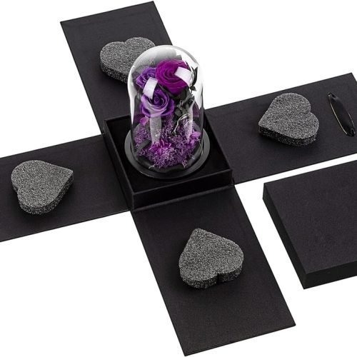 Beautiful-Roses-in-a-Glass-Dome